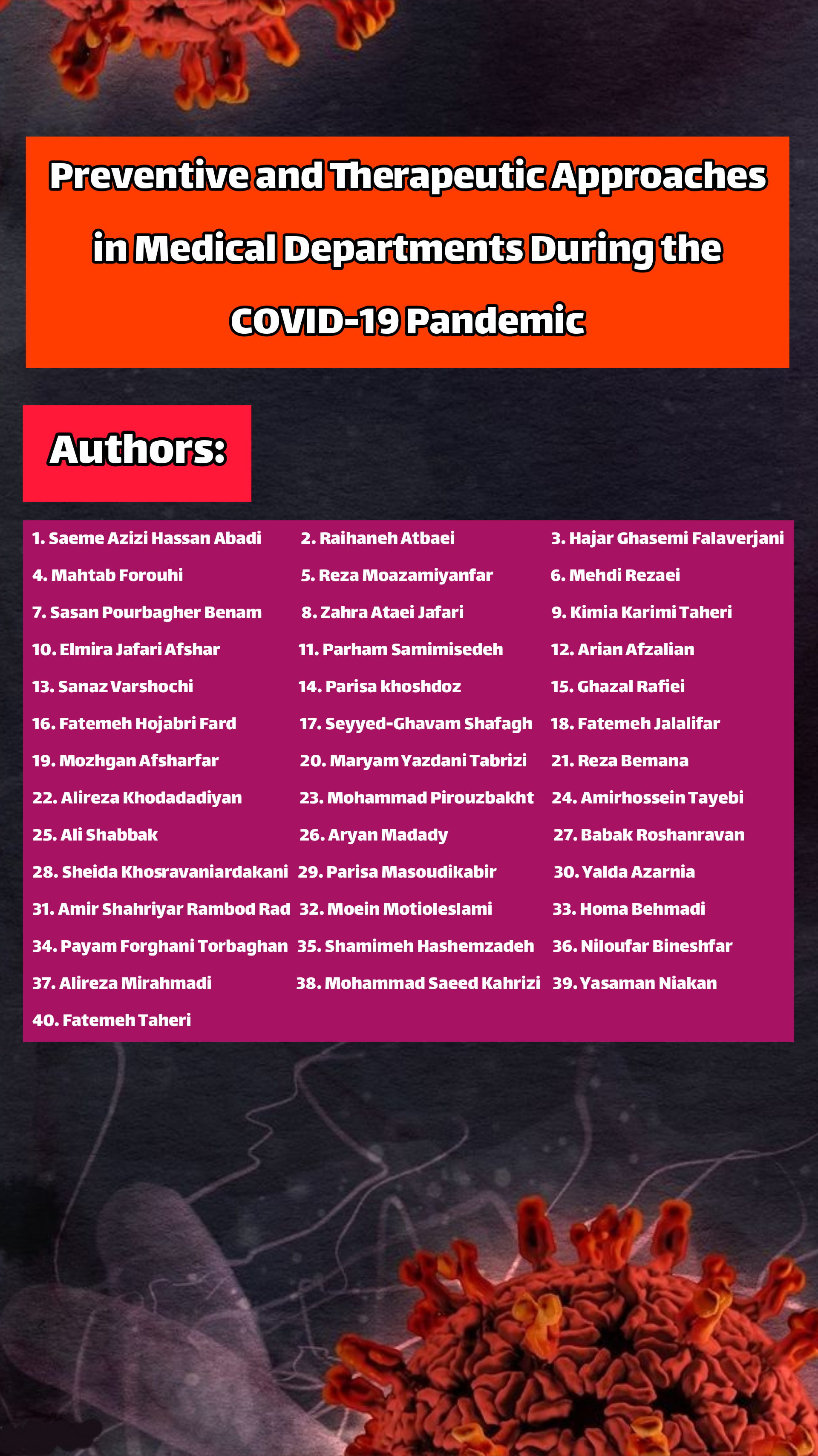 Academic Textbook: Preventive and Therapeutic Approaches in Medical Departments During the COVID-19 Pandemic
